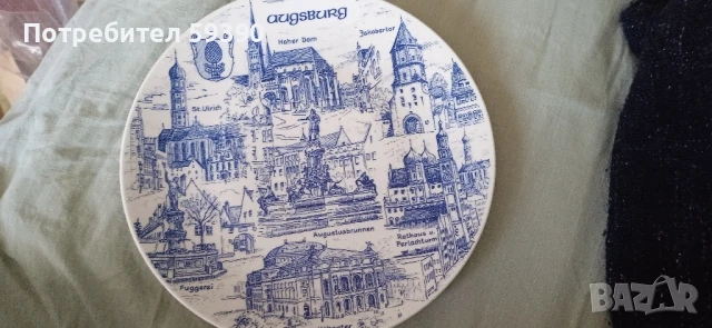 Порцеланова декоративна чиния , снимка 2 - Декорация за дома - 50449177