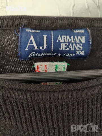 Мъжки пуловер Armani Jeans (Оригинален) – размер М, снимка 4 - Пуловери - 56183192