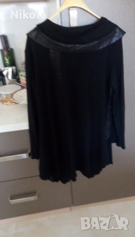 Дамска блуза тип жилетка с едно копче черна, снимка 12 - Жилетки - 35637647