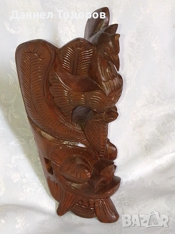 Стара Дървена Маска, Дърворезба - Орел и Дракон, снимка 8 - Антикварни и старинни предмети - 54236116