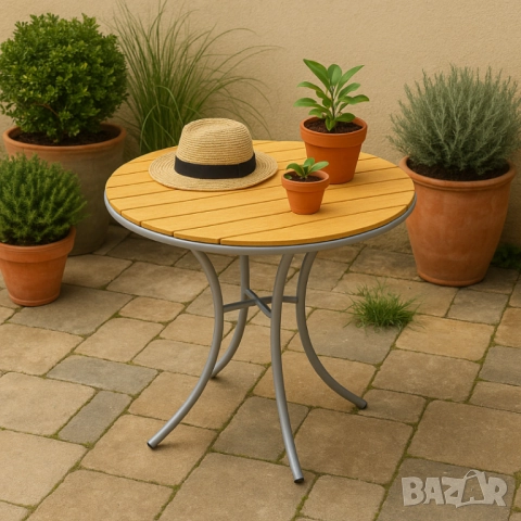 Маса Muhler Bistro Polywood, 70xH72см, снимка 3 - Други стоки за дома - 52137982