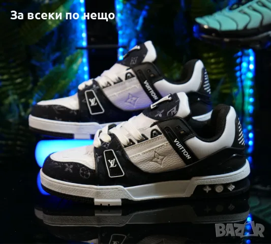 Louis Vuitton Унисекс👟Мъжки Маратонки👟Дамски Спортни Обувки👟Сникърси Цвят- Бяло И Черно Код S465, снимка 2 - Маратонки - 55933899