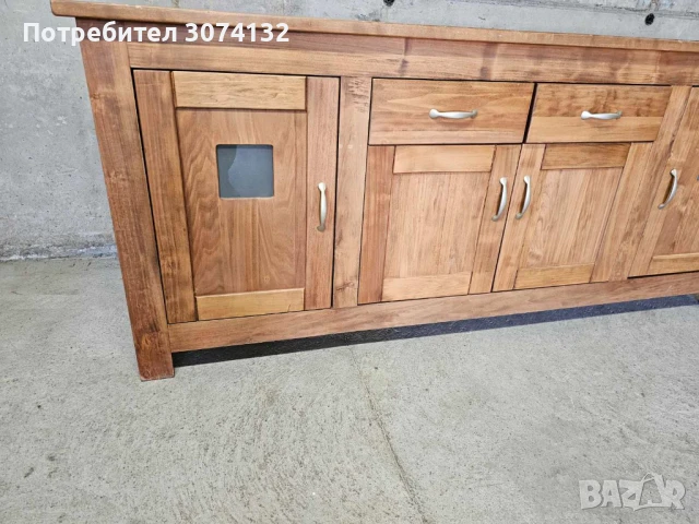 Контрабюфет в стил Рустик ( изцяло от масив), снимка 6 - Бюфети - 50674252