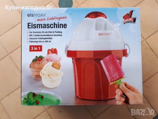 Eismaxx машина за сладолед 3в1 , 350ml , различни клечки и др , снимка 2 - Други - 35379176