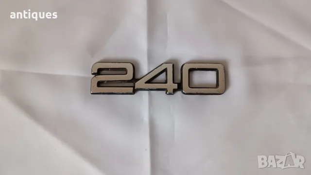 Метална емблема - надпис от Волво / Volvo 240, снимка 1