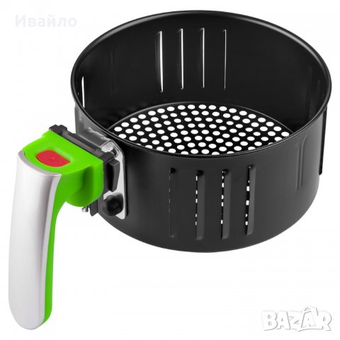 Фритюрник с горещ въздух Sencor SFR 3220WH, 1 500W, 2.6L, Бял/Зелен, снимка 4 - Фритюрници - 37672363
