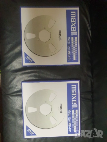 Магнетофонна ролка метална 26,5см 10,5" Maxell 35 микрона лента. В отлично състояние. По 90€/бр., снимка 2 - Декове - 54181779