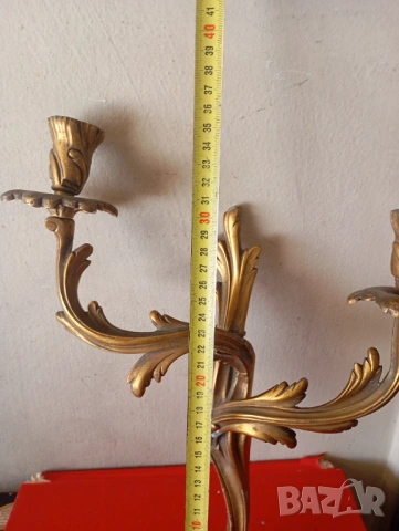 Свещник за стена рококо, снимка 2 - Други ценни предмети - 54298874