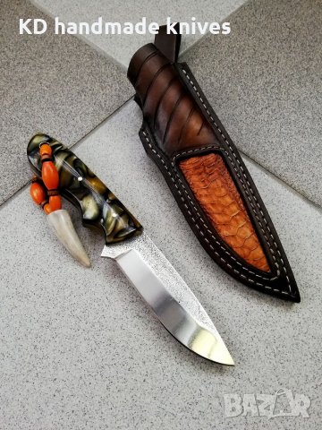 Ръчно изработен ловен нож от марка KD handmade knives ловни ножове, снимка 3 - Ловно оръжие - 30284314