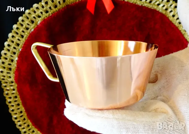 Медни чаши от чиста червена мед. , снимка 5 - Антикварни и старинни предмети - 49920893