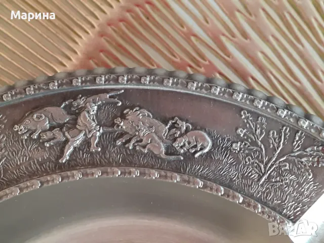 Пепелник от калай Antik*Vintage #44, снимка 2 - Антикварни и старинни предмети - 48700130