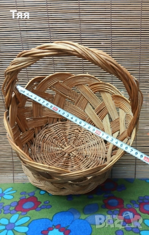 Плетена кошница , снимка 6 - Декорация за дома - 51528266