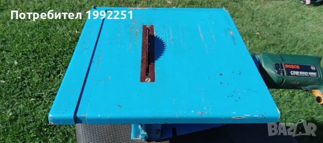 Настолен циркуляр НОМЕР 67. 40мм дълбочина на рязане. До 45 градуса на ъгъл. С дрелка Bosch CSB 550., снимка 17 - Циркуляри - 38055981