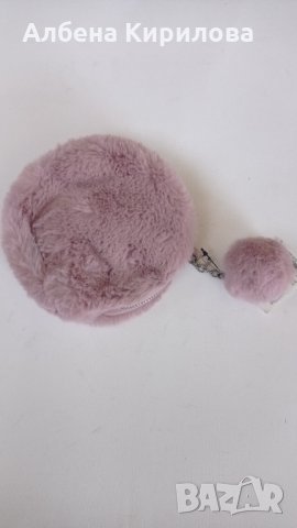 Ново ефектно портмоне розово пух