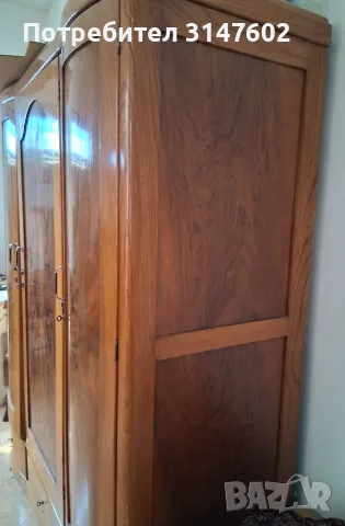 Старинен гардероб орех, снимка 2 - Гардероби - 56140785