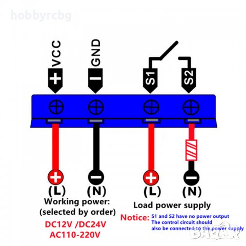 Т2320 Реле за време цикличен таймер програматор 20A, снимка 5 - Друга електроника - 40107200