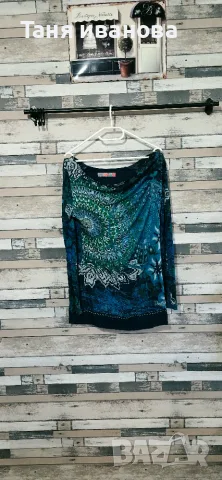 Desigual XL-дамска блуза (А-241), снимка 6 - Блузи с дълъг ръкав и пуловери - 56533496