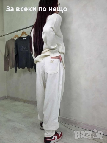 Labubu Дамски Бял Пуловер Код L-A4, снимка 5 - Блузи с дълъг ръкав и пуловери - 52980836