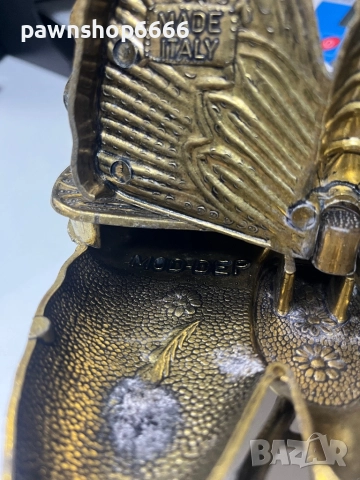 Винтидж месингова кутия за дрънкулки с пеперуда MOD-DEP BREV N4240, произведена в Италия, снимка 8 - Колекции - 51971883