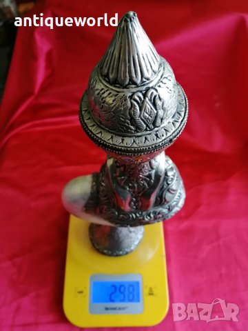 Уникат Рядък Съд , Фигура , Сребро ,Седеф от НАУТИЛУС, снимка 10 - Антикварни и старинни предмети - 40079653