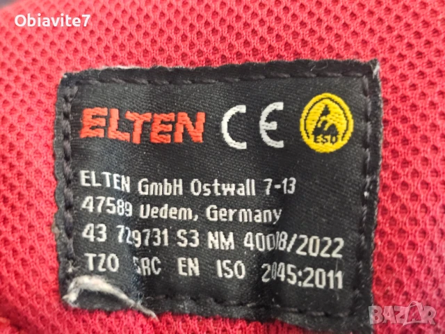 Работни обувки ELTEN Sicherheitsschuh S3 Senex XXT ESD, снимка 3 - Други - 51401999