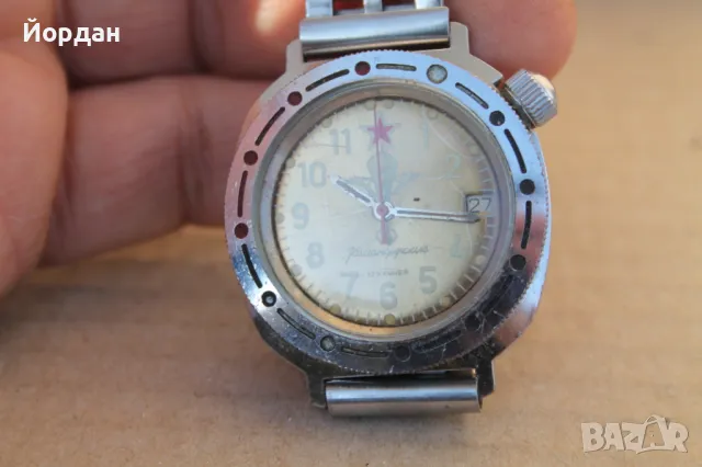 СССР мъжки ръчен часовник ''Восток Командирски'' , снимка 2 - Мъжки - 49404939