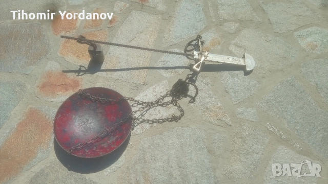 Кантар -Паланца до -50 кг., снимка 16 - Антикварни и старинни предмети - 51479124