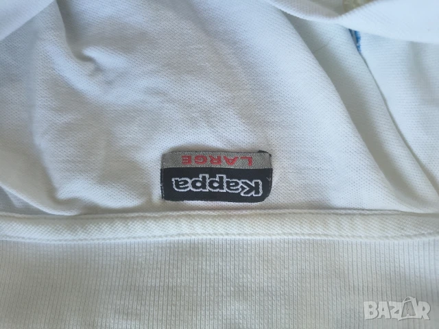 Бяла блуза Kappa Large - L Размер, снимка 2 - Блузи - 50756783