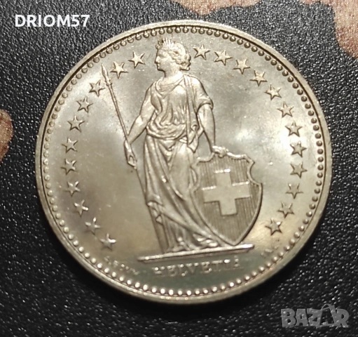 Монета Швейцария(aUNC)  [1992], снимка 2 - Нумизматика и бонистика - 54000196