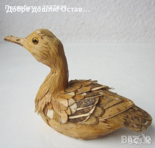 Патки: Патка, гъска, птиче, фигура, дърворезба, кукла, пате и куче играчка с колелца, снимка 17 - Статуетки - 29299517