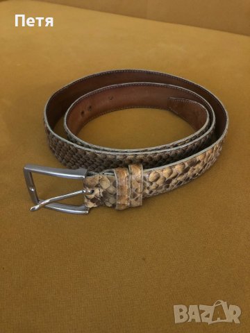 Колан от естесвена кожа на питон