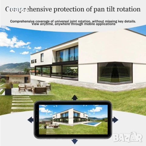 Триобективна WiFi IP 12MP Камера Al Детекция Двупосочно аудио Цветно нощно виждане iCSee APP, снимка 3 - IP камери - 34154438