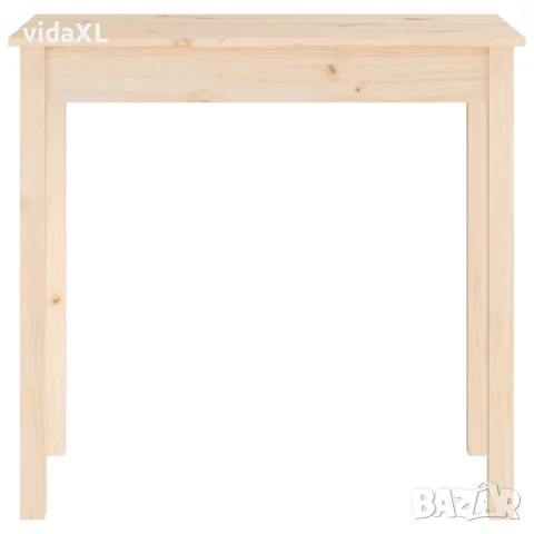 vidaXL Конзолна маса 80x40x75 см борово дърво масив, снимка 5 - Маси - 56147939