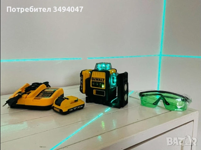 Лазерен нивелир Dewalt, снимка 2 - Куфари с инструменти - 51062027