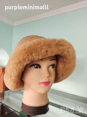 Дамска зимна шапка, снимка 2 - Шапки - 52753729