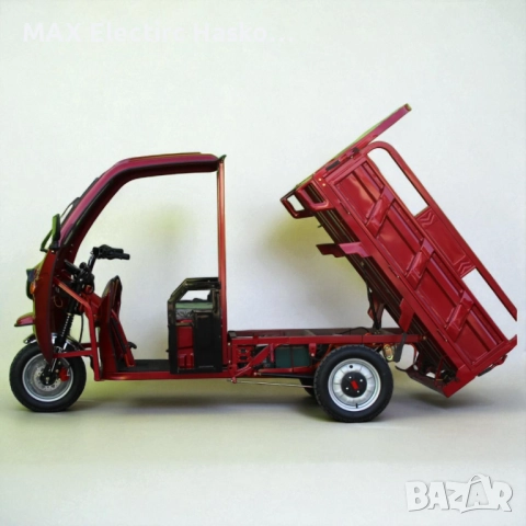 Електрическа карго триколка MAX MOTORS с покрив 2500W/ 60V/ 45Ah RED, снимка 4 - Мотоциклети и мототехника - 52132063
