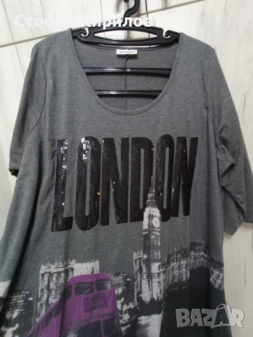 Асиметрична туника с мъниста , снимка 2 - Туники - 52294212