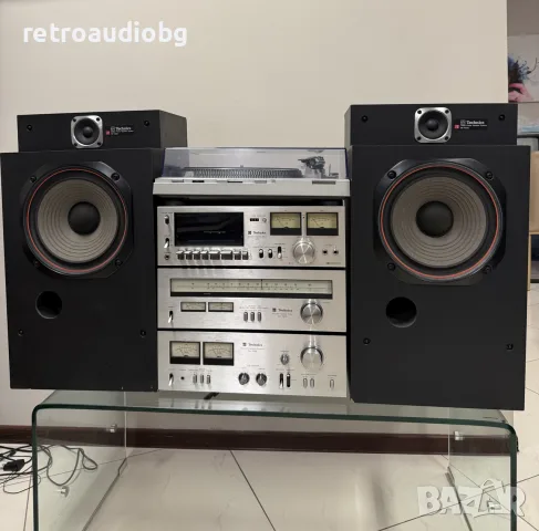 🔈Винтидж аудио сет - система TECHNICS - Усилвател, тунер, дек, грамофон и колони🔈