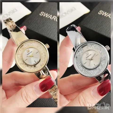 Луксозен ръчен дамски часовник Бижу Сваровски, Swarovski стилен