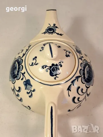 холандски порцеланов чайник 21/5, снимка 3 - Аксесоари за кухня - 49216899