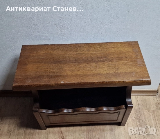Масивна дъбова поставка за вестници, снимка 2 - Декорация за дома - 52619296