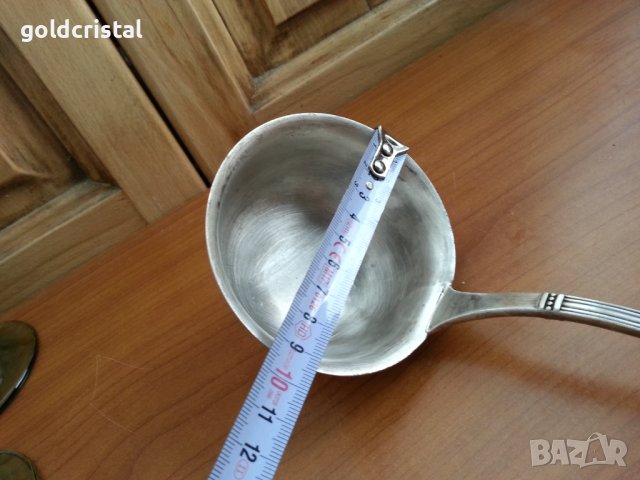  Посребрен черпак , снимка 3 - Антикварни и старинни предмети - 38275779