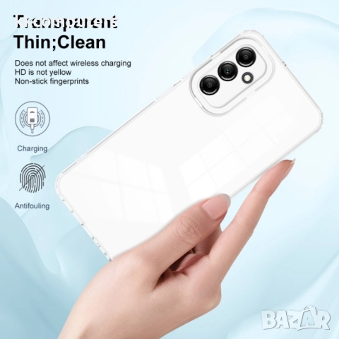 Samsung Galaxy A25 5G Силиконов Калъф Transparent TPU и Протектор, снимка 10 - Калъфи, кейсове - 52739204