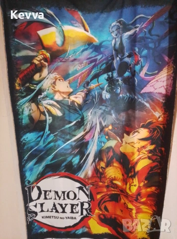 Детско пролетно-есенно одеяло с еко вълна DEMON SLAYER