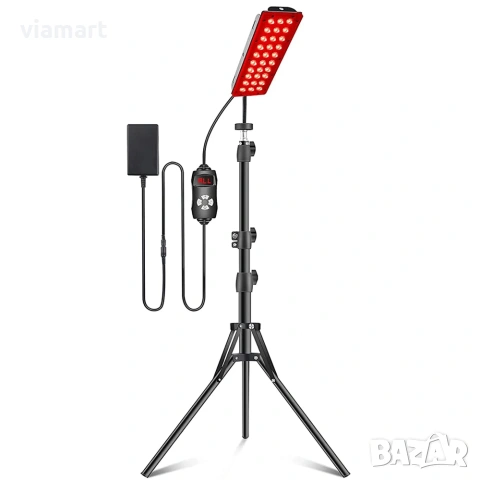 LED лампа с червена и близка инфрачервена светлина Astarexin, За лице и тяло, 3 режима на работа