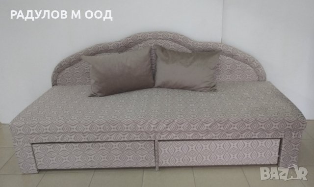 По поръчка с избор на дамаска! Компактен диван Уют 190*73 см, с функция сън, снимка 2 - Дивани и мека мебел - 31056759