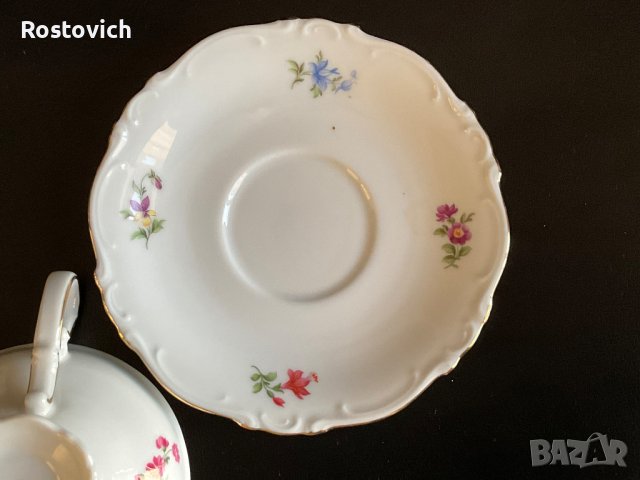 Чаена чаша с чиния “Heinrich” 1939 г. Германия., снимка 5 - Сервизи - 44507148