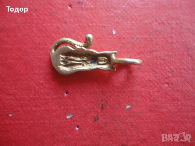 Позлатен сребърен медальон висулка коте , снимка 4 - Колиета, медальони, синджири - 40697625