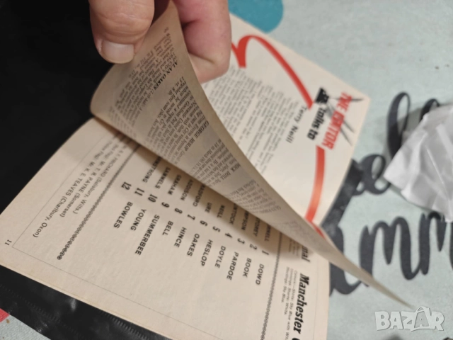 Arsenal-Manchester City-season 1967-1868-автентична програма за мача, снимка 3 - Фен артикули - 52068575