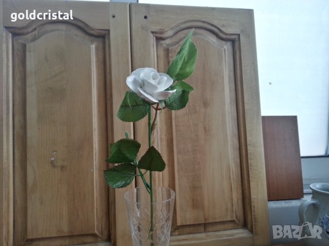 Порцеланова роза, снимка 7 - Антикварни и старинни предмети - 37685399